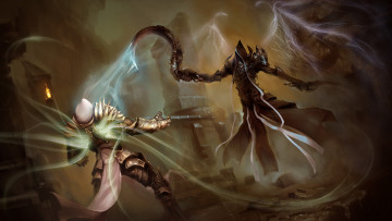 Картинка видео+игры diablo+iii +reaper+of+souls бой существо рыцарь латы магия