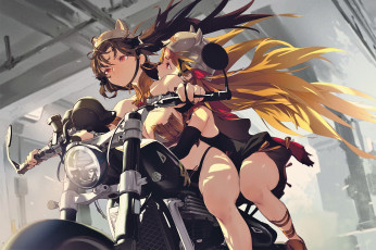 Картинка аниме fate stay+night +grand+order +apocrypha девушки мотоцикл