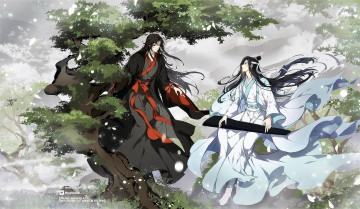 Картинка аниме mo+dao+zu+shi вэй усянь лань ванцзы дерево гуцинь