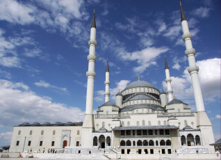 Картинка коджатепе анкара турция города мечети медресе минареты купол белый