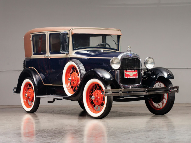 Обои картинки фото автомобили, ford, 1928-29г, sedan, 60a, model, a, fordor
