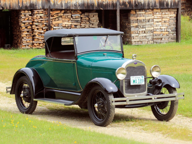 Обои картинки фото автомобили, классика, ford, 1928г, roadster, 40a, model, a
