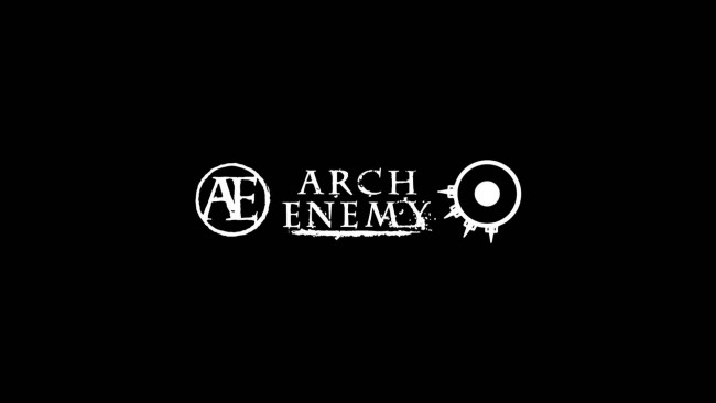 Обои картинки фото музыка, arch enemy, фон, логотип