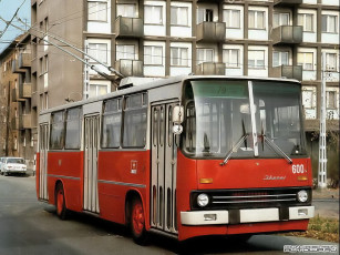 обоя троллейбус, на, базе, икарус, 260, техника, троллейбусы