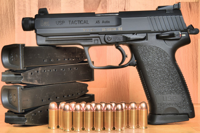 Обои картинки фото hk usp tactical , 45, оружие, пистолеты, пистолет