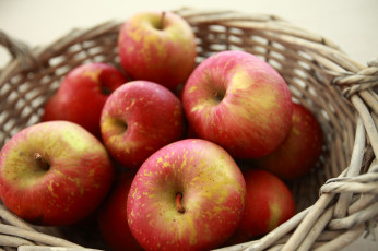 Картинка Яблоки еда корзина яблоки