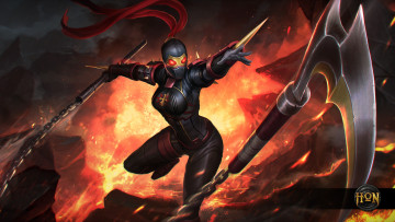Картинка видео+игры heroes+of+newerth silhouette hexa black legion убийца девушка art heroes of newerth цепи