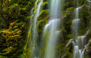 Картинка америка природа водопады камни деревья