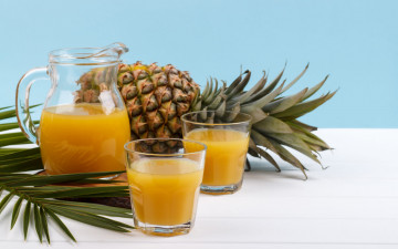 Картинка еда напитки +сок ананас сок кувшин