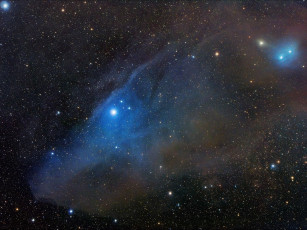 Картинка ic 4592 космос галактики туманности