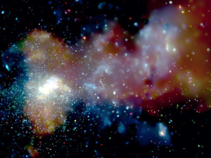 Картинка скопления центре галактики космос туманности