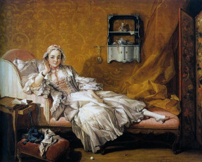 Картинка портрет жены художника рисованные fran& 231 ois boucher