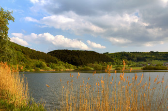 Картинка германия мерфельд природа реки озера река