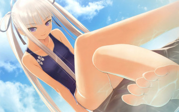 Картинка аниме shining tears wind девушка купальник