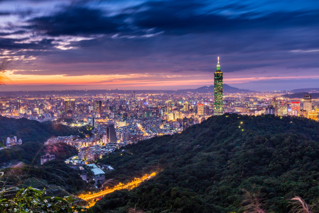 Обои картинки фото города, тайбэй , тайвань, панорама