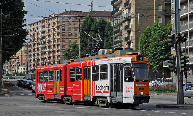Обои картинки фото техника, трамваи, рельсы, транспорт, трамвай
