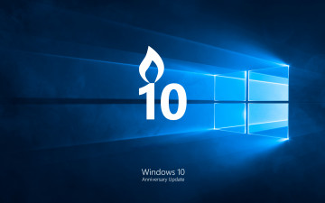 обоя компьютеры, windows 10, фон, логотип