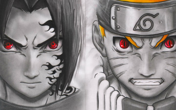 Картинка аниме naruto uchiha sasuke shinobi kyuubi japanese uzumaki