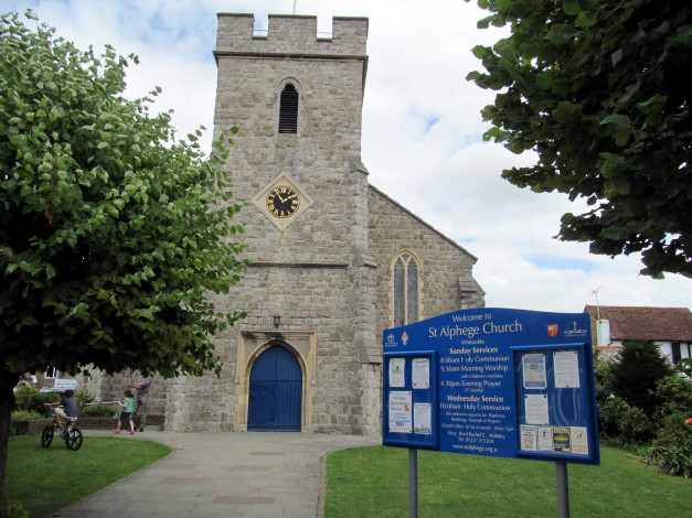 Обои картинки фото st alphege`s church, whitstable, kent, uk, города, - католические соборы,  костелы,  аббатства, st, alphege's, church