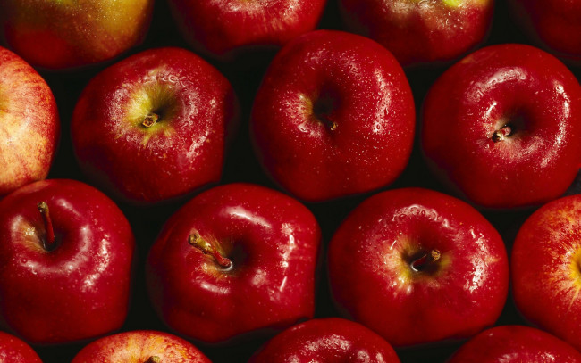 Обои картинки фото еда, Яблоки, красные, яблоки, фрукты