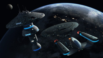 Картинка 3д+графика космические+корабли +звездолеты+ spaceships +starships полет космический корабль галактики вселенная
