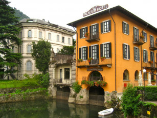 Картинка города здания дома италия комо
