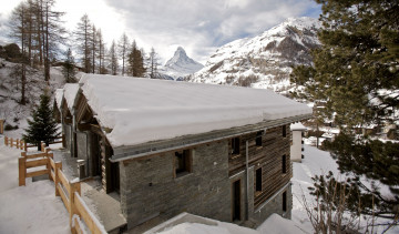 Картинка разное сооружения постройки шале горы