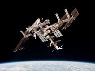 Картинка космос космические корабли станции станция