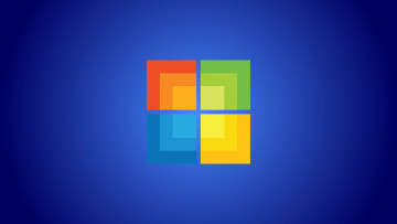 Картинка компьютеры windows зеленый оранжевый синий кубики 8 желтый голубой