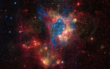 Картинка nebula космос арт вселенная галактики звезды
