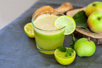 Картинка еда напитки +сок яблоки лимон сок