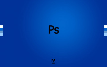 Картинка компьютеры adobe буквы фотошоп значки синий фон