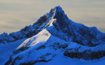 Картинка природа горы снег небо