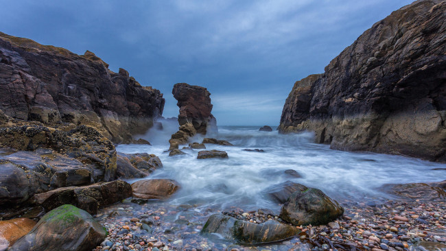 Обои картинки фото природа, побережье, камни, море