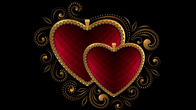 Обои картинки фото векторная графика, сердечки , hearts, сердечки, фон