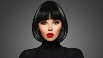 Картинка рисованное люди модель цифровое искусство иллюстрация рисунок лицо портрет девушка