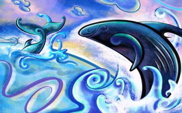 Картинка рисованные животные морская фауна