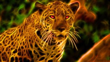 Картинка разное компьютерный дизайн леопард