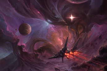 Картинка фэнтези космические+корабли +звездолеты +станции комос планета звезды фантастика корабль spaceship