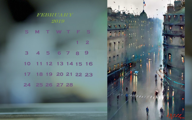 Обои картинки фото календари, рисованные,  векторная графика, улица, город, здание