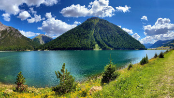 Картинка lago+di+livigno lombardy italy природа реки озера lago di livigno