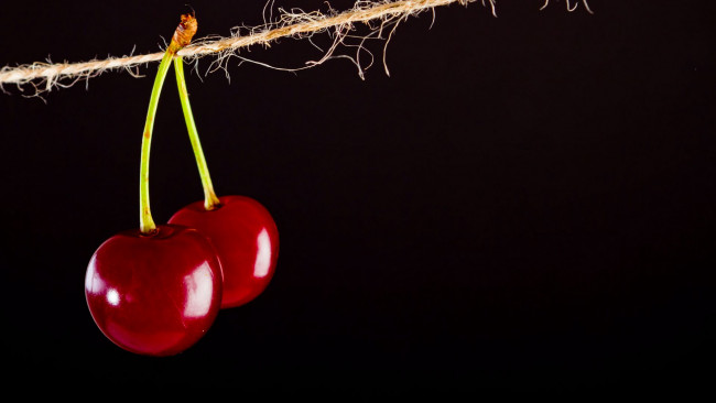 Обои картинки фото вишня, еда,  черешня, ягода, фон
