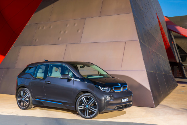 Обои картинки фото автомобили, bmw, i3, au-spec, i01, 2014г, синий