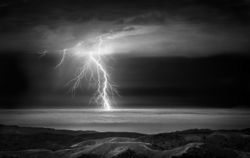 Картинка природа молния +гроза облака молнии калифорния вудсайд