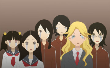 Картинка аниме sayonara+zetsubo+sensei фон взгляд девушки