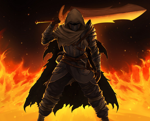 Обои картинки фото видео игры, dark souls 3, воин