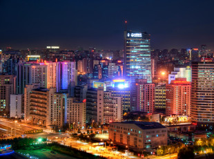 Картинка города пекин китай ночь огни