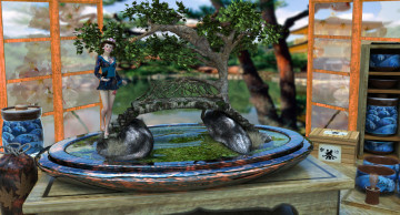 Картинка 3д графика fantasy фантазия bonsai