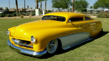 Картинка автомобили mercury custom yellow