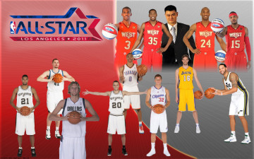 Картинка nba all star 2011 спорт чемпионат все звезды нба баскетбол